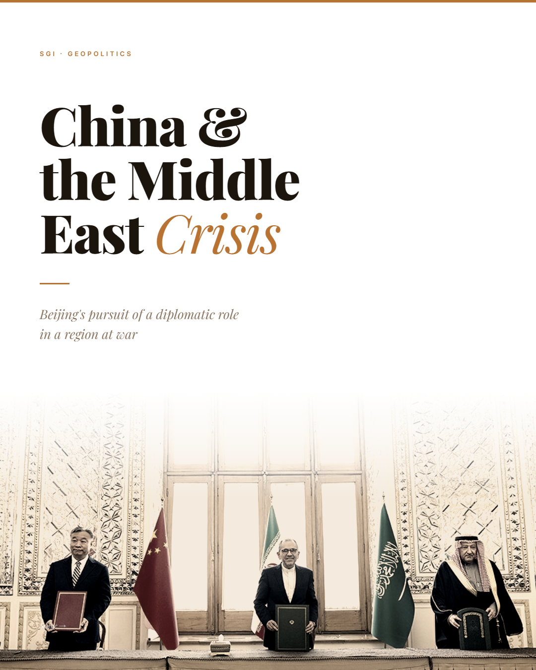 Beijing's Pursuit of a Diplomatic Role
